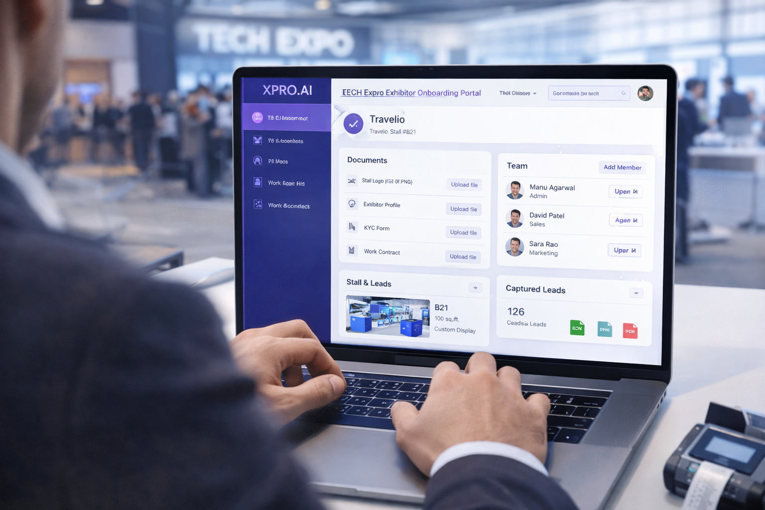 Self-Serve Exhibitor Onboarding Portal